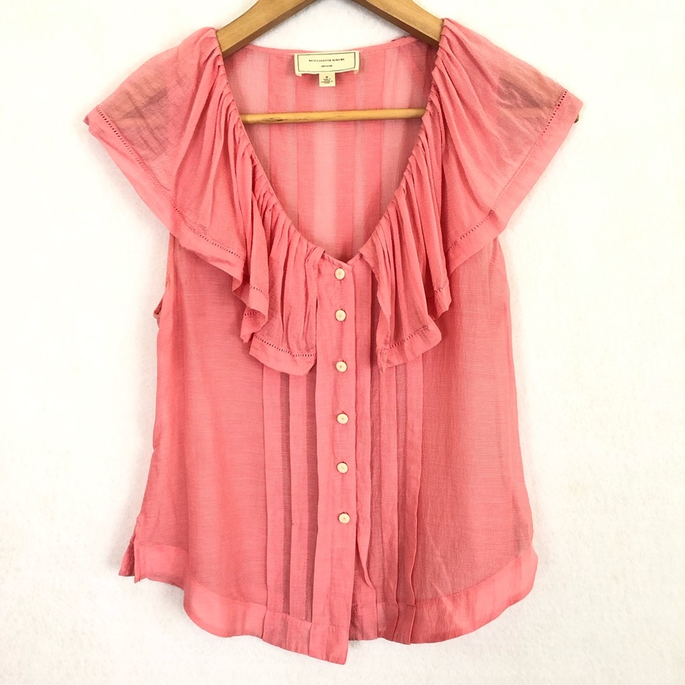 Moulinette Soeurs Ruffled Sleeveless Top